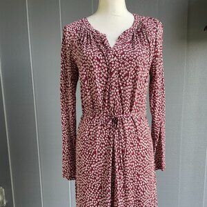 Boden Audrey Floral Print Long Sleeve Jersey Dress - 6R